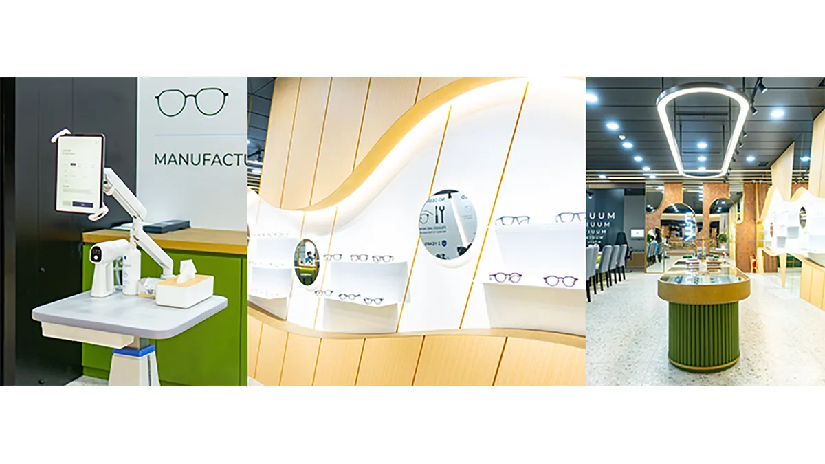 tampilan interior store viuum eyewear di summarecon mall serpong lt.1